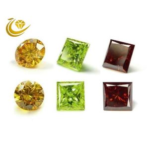 Multi Colored Lab Grown Synthetic Diamonds For Crown Decoration Normal Weight