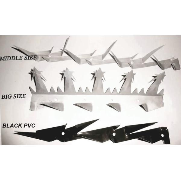 Galvanized Metal Wire Mesh Anti - Creeped Wall Spike 2mm Thickness