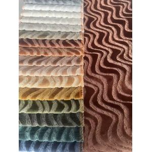 100%PL Jacquard Velvet Sofa Fabric 460gsm 142CM Width