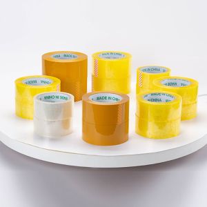 90mic Shipping Sealing Transparent BOPP Adhesive Tape Tightly Wound Packing
