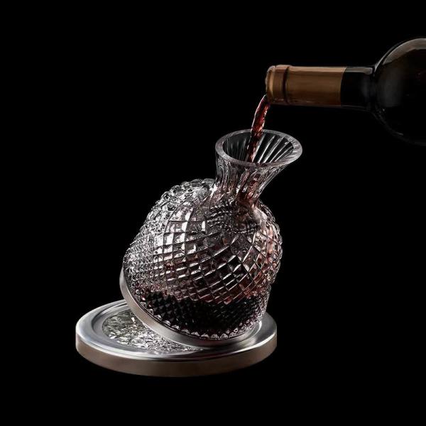 Wholesale Bulk Artisan-Crafted Lead-Free Crystal Wine Decanter & Aerator | 750mL Distributor Carafe