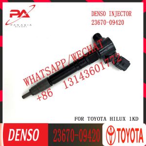 295700-0550 23670-09420 Common Rail Fuel Injector For Toyota Fortuner Hilux Land