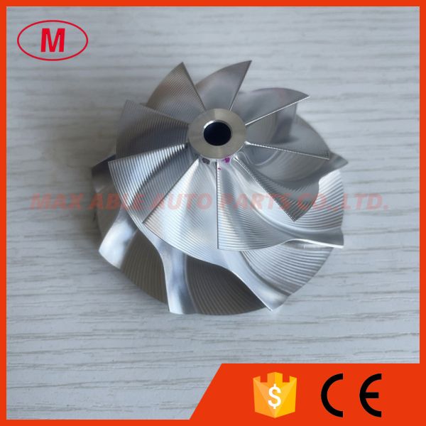 S100 50.00/68.01mm 9+0 blades point milling high performance turbo milling/aluminum 2618/billet compressor wheel
