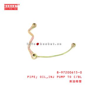 China 8-97200615-0 Injection Pump To Cylinder Block Oil Pipe For ISUZU 4HG1 8972006150 on sale