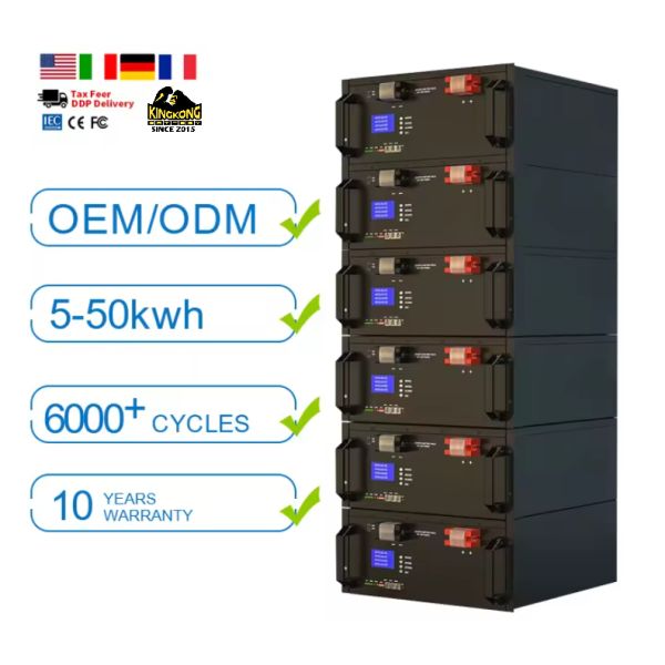 Cycle Life 6000 Times 51.2V 300ah 100Ah Lifepo4 Lithium Ion Batteries For Solar Power