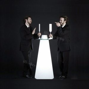 Wholesale high top RGB lighting bar furniture led cocktail table from china suppliers