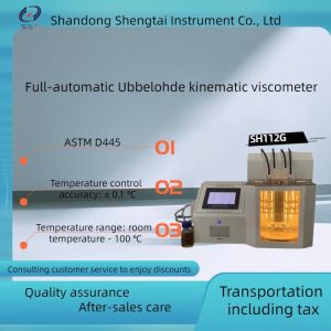 Wholesale ASTM D445 Automatic Ubbelohde Kinematic Viscometer with Glass Capillary SH112G from china suppliers