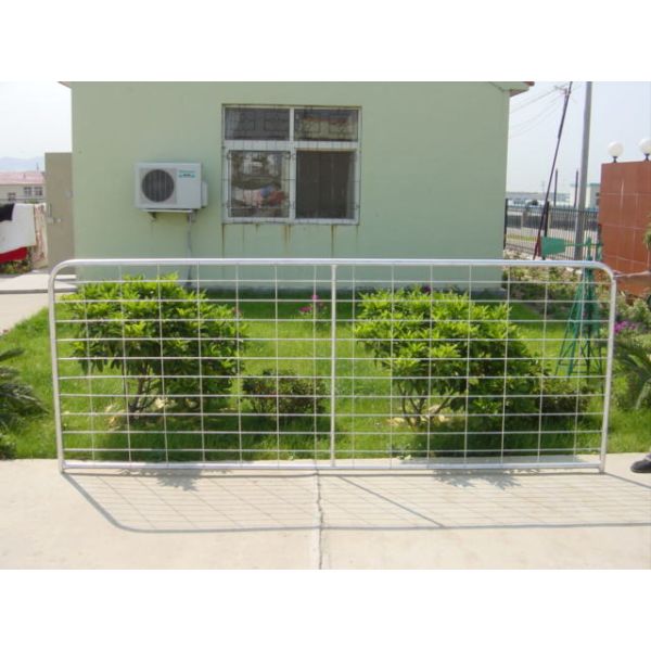 hot dipped galvanized electrostatic powder coated Farm gate 72'' high 16 gauge 6 bars galvanized farm gate fence for sa