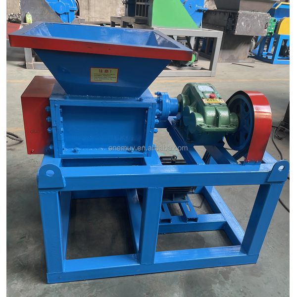 Multifunctional Double Shaft Single Motor Shredder for Heavy Melting Pvc Hdpe Pp Pet Scrap