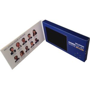 Advertising Lcd Video Brochure Business Card With 128MB Memory