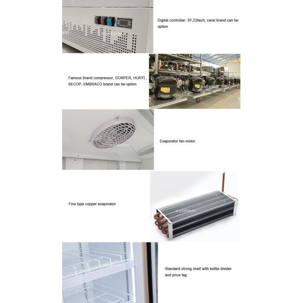 Single Door Display Refrigerator Freezer Upright Showacase