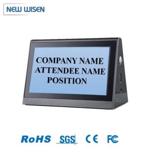Single Touchscreen Tabletop Card Display For Paperless Intelligent Meeting