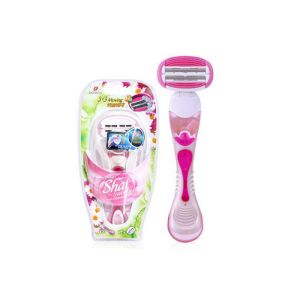 Wholesale LSXA1000 Pink Color  Razor for women With Dual 3 Blades Head from china suppliers