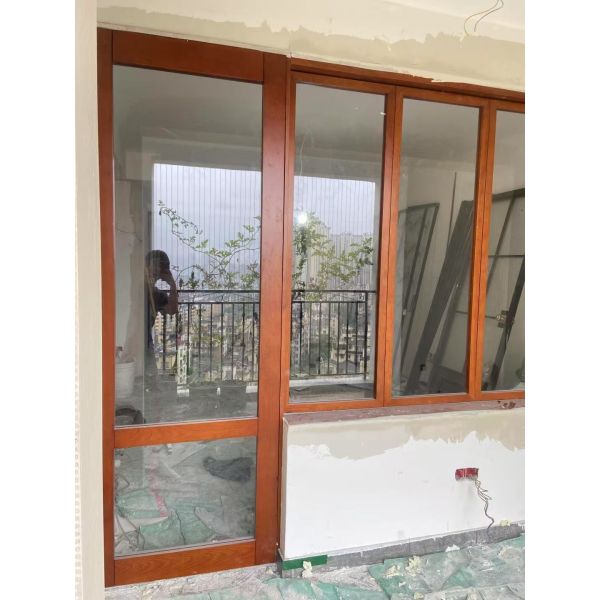 Exterior Bi Folding Window Folding Glass Window Aluminium Bifold window woodern