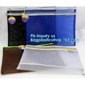 A3,A4,A5,B4,B5,B6,B8 file folder clear mesh bag printed logo document folder