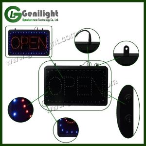 Genilight Indoor 56*33cm HALAL LED Open Sign Motion Advertising Display Outframe