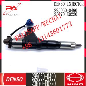 23670-E0220 DENSO Diesel Common Rail Injector 295050-0490 For HINO
