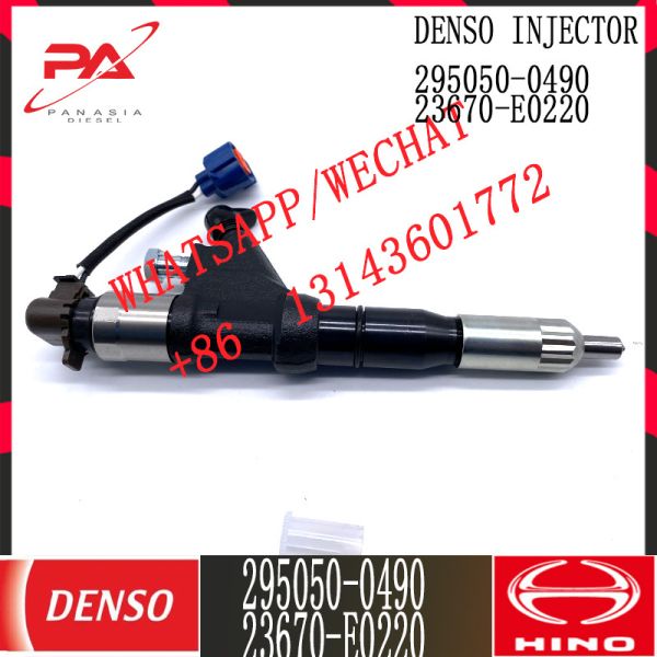 23670-E0220 DENSO Diesel Common Rail Injector 295050-0490 For HINO