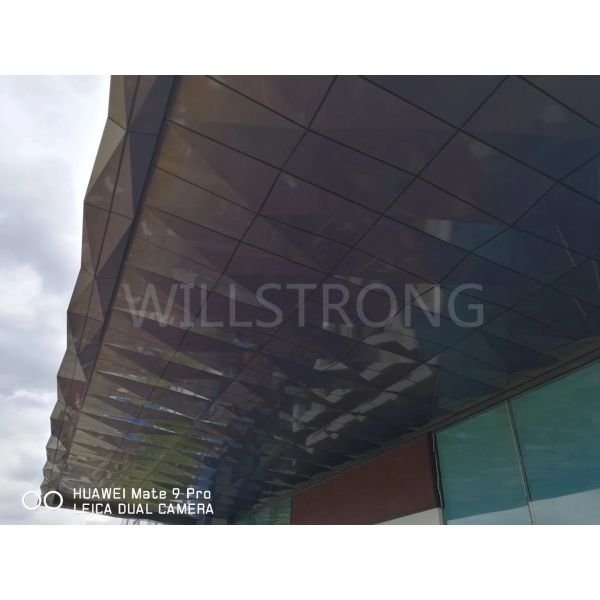 Fireproof Safe 3D Shape Aluminum Plastic Laminate Sheet , Aluminum Wall Panels Exterior