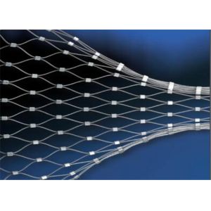 Durable Architectural Stainless Steel Wire Mesh Knotted / Ferruled Shape