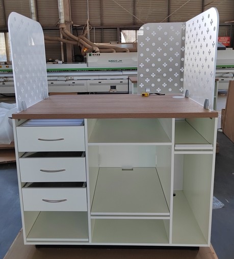 Wholesale Modern Office Computer Desk With 3 Fabric Drawers Study Structure from china suppliers