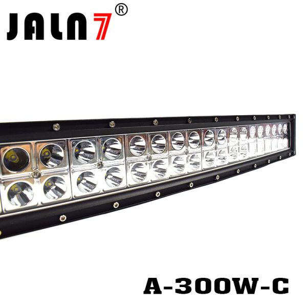 LED Light Bar JALN7 52Inch 300W Curved Spot Flood Combo LED Driving Lamp Super Bright Off Road Light LED Work Light Boat