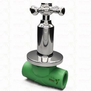 PPR Chrome Plated Luxury Ball Valve With Cross Handle Copper Core Brass