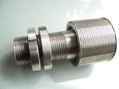 Quality Titanium 82mm Double Head Wedge Wire Johnson Screen Nozzle With M32mm For Mixed Bed Filter for sale