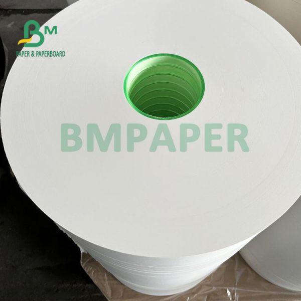 24gsm 28gsm White Kraft Straw Wrapping Paper Roll 25mm 26.5mm Compostable