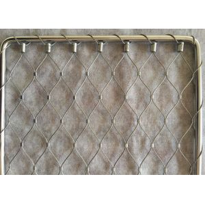 Cable Diameter 1.2mm To 4.0mm Balustrade Wire Mesh , Balustrade Safety Netting