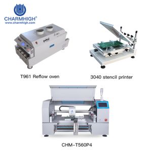CHM-T560P4 730mm PCB With vision system Manufacturing Line , PCB Reflow Oven