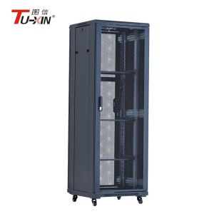 Data Rack Cabinet With Mesh Door And Fans,Server Rack Enclosure Floor Standing