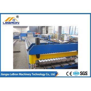 Main Power 5.5KW Corrugated Steel Panel Roll Forming Machine CR12 Mould Steel