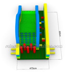Best Lead Free Pvc Tarpaulin Material Custom Inflatable Obstacle Course
