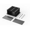 6063 6005 Black Anodized Extruded Aluminum Box Electrical Cover for sale