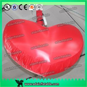 Wholesale 1m/3ft Hanging Inflatable Red Heart With LED Light For Club Event Decoration from china suppliers