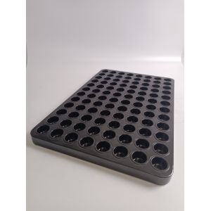 Wholesale 96 Cups Pudding Non-Stick Silicon 1.0mm Al-Steel Divided Baking Pan from china suppliers