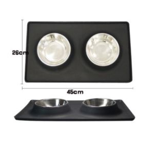 Adjustable 26x45cm Pet Food Feeder