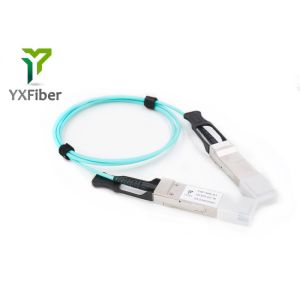 Optical Fiber 40G QSFP+ To QSFP+ 1M AOC SFP+ Cable