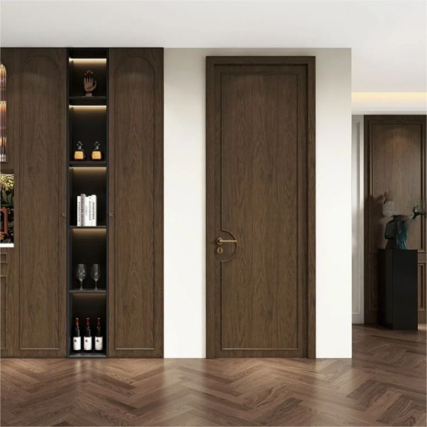 Quality Vintage Interior WPC Door With Left Or Right Handle Position And Customizable Special Functions For Hotel for sale