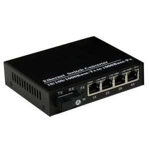 Wholesale 1000Mbps 4 Port Online SFP Fiber Optic Transceiver Module SX/LX Data Buffer 256K from china suppliers