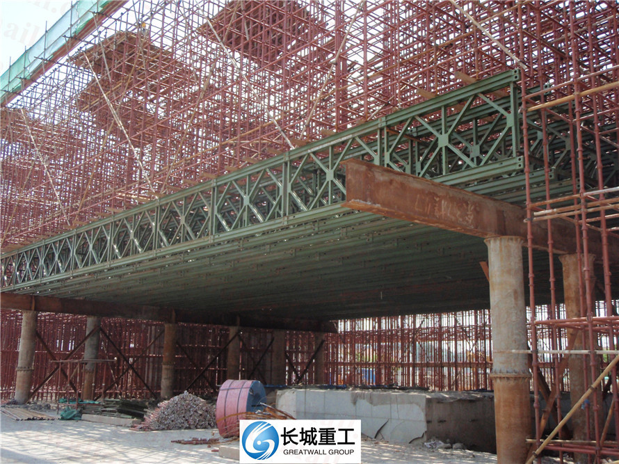 Big Span Bailey Bridge Panel Heavy Loading Capacity Simple Structure