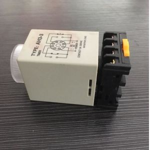 Power On Delay Timer 0-60 second Relay 220V AH3-3 With Socket Base PF083A