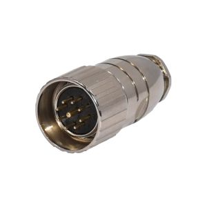China Waterproof 9 Pin M23 Female Connector Straight Amphenol Circular Assembly Metal Connector on sale