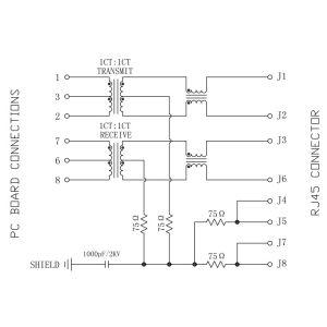 LPJ0017BENL ,1X1 Tab-down RJ45 Modular Jack 100Base-T Magnetics