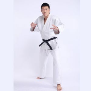 Unbleached Judo Gi Embroidery Logo Judo Uniform 100% Preshrunk
