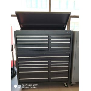 Garage Store Tools 19 Drawer Heavy Duty Metal Tool Cabinet with Stainless Steel