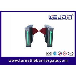 high class comercial Pedestrian Retractable Optical Flap Barrier, manufacture of