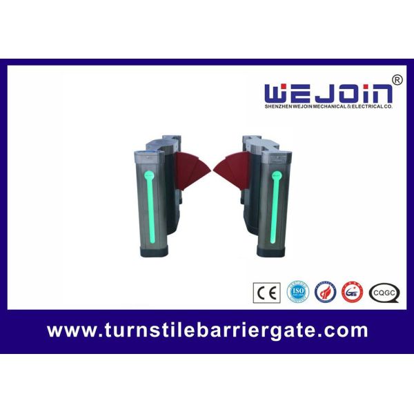 high class comercial Pedestrian Retractable Optical Flap Barrier, manufacture of