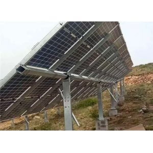 Ground PV Single Axis Independent Solar Tracking System Bracket